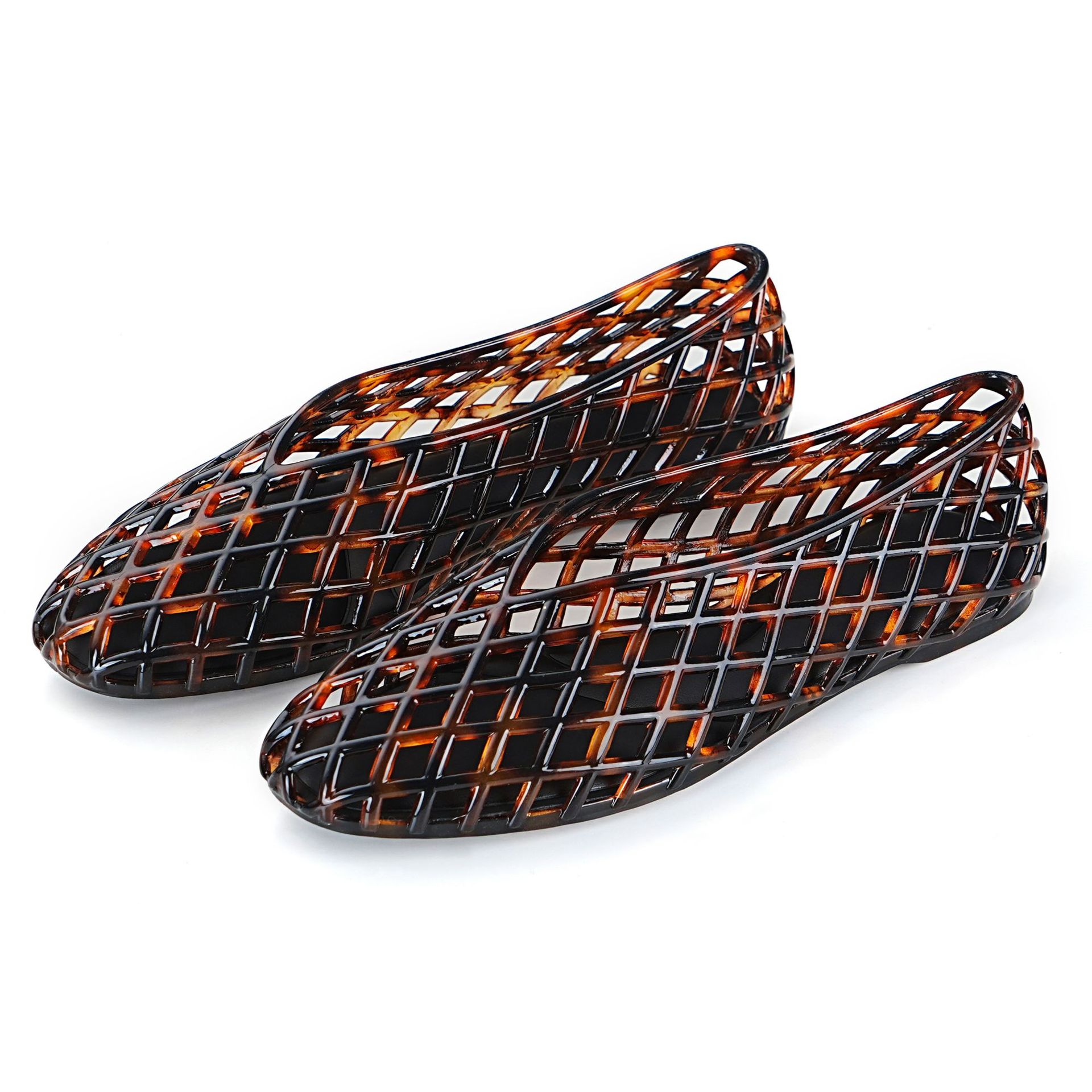 Fishing Net - Damessandalen met puntige platte zool, holle