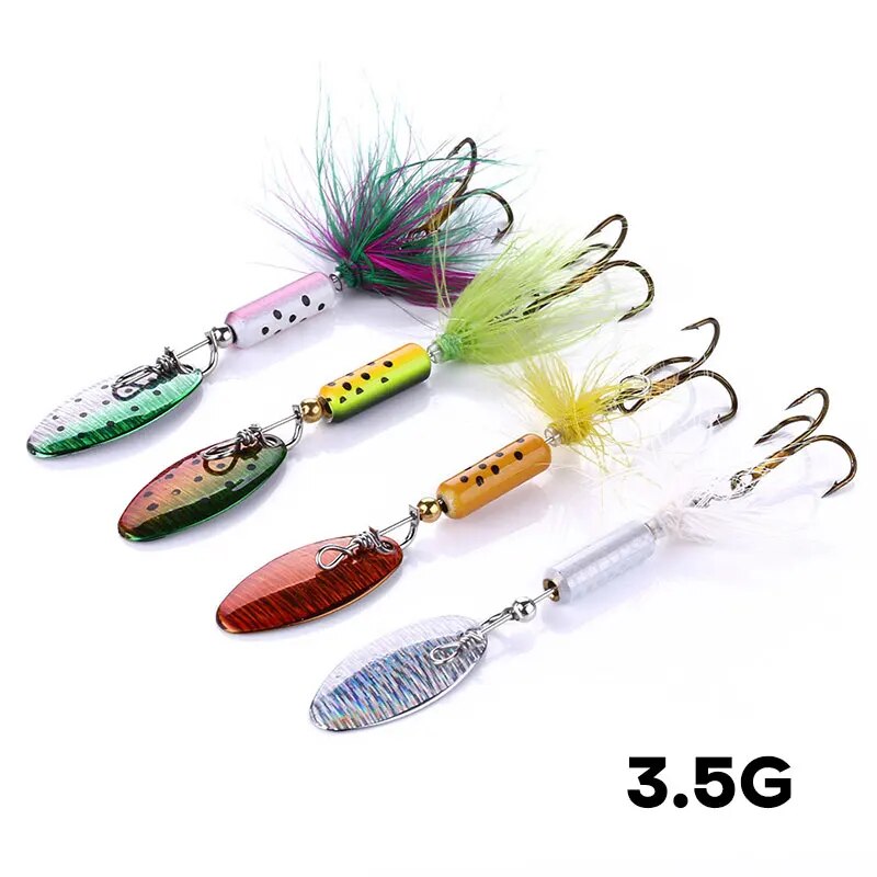 Bass Fishing Lure - Metalen VIB Lokt 1PCS 3.5g Veer