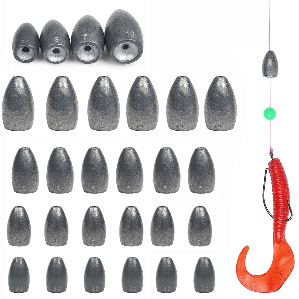 Bass Fishing Lure - Kogelvissen Zinkers Gewichten Kit Flipping Gewichten