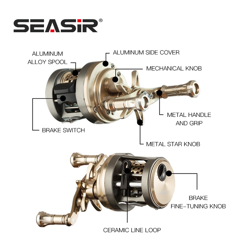 SEASIR JH Alle METALEN Trommel - Abu Garcia Reel Max recensie en prijs