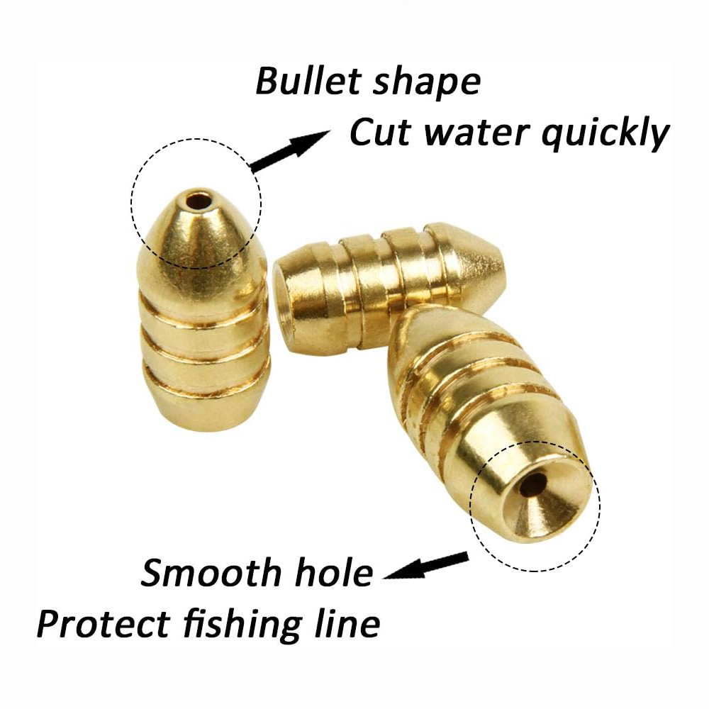 10 Stuks Messing Vissen Gewich - Bass Fishing Lure recensie en prijs