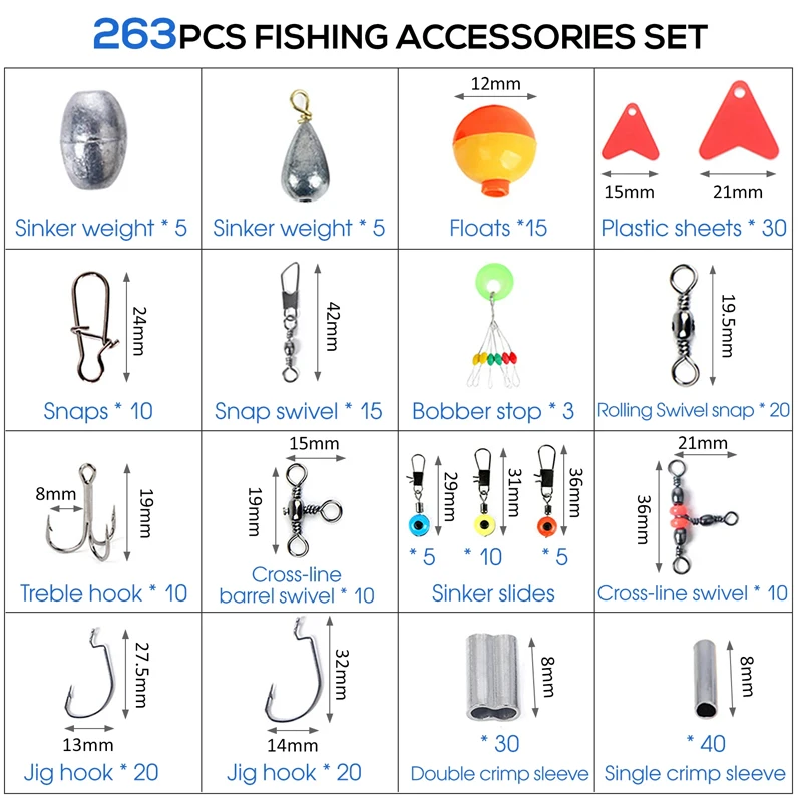 263 stks Outdoor Vissen Access - Fishing Swivel Connector recensie en prijs