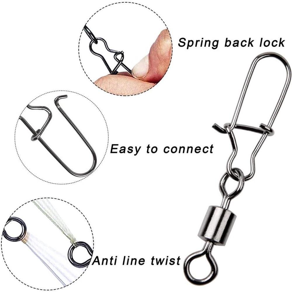 50-delige set 4 # /6 # /8 # /1 - Fishing Swivel Connector recensie en prijs