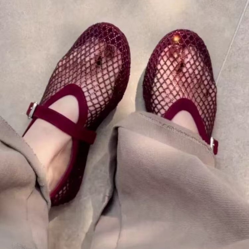 Holle strass Baotou sandalen d - Fishing Net recensie en prijs