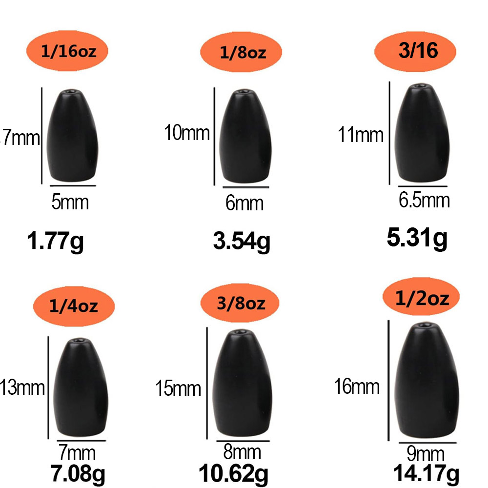 Wolfraamstaal Visgewichten Bul - Bass Fishing Lure recensie en prijs